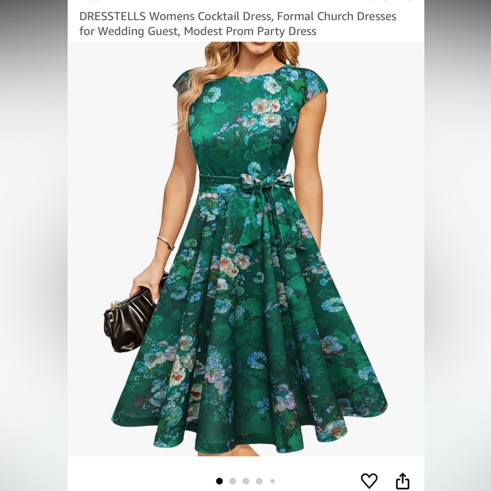Cocktail Dress (Inspired by Monet Lillies)